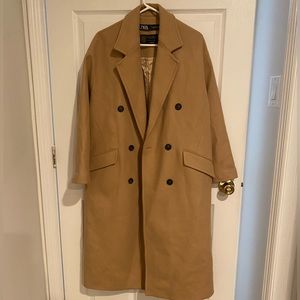 Zara Khaki over coat!